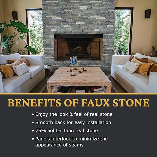 AZ Faux High-Density Polyurethane Faux Stone Interlocking Right Endcap - Image 4