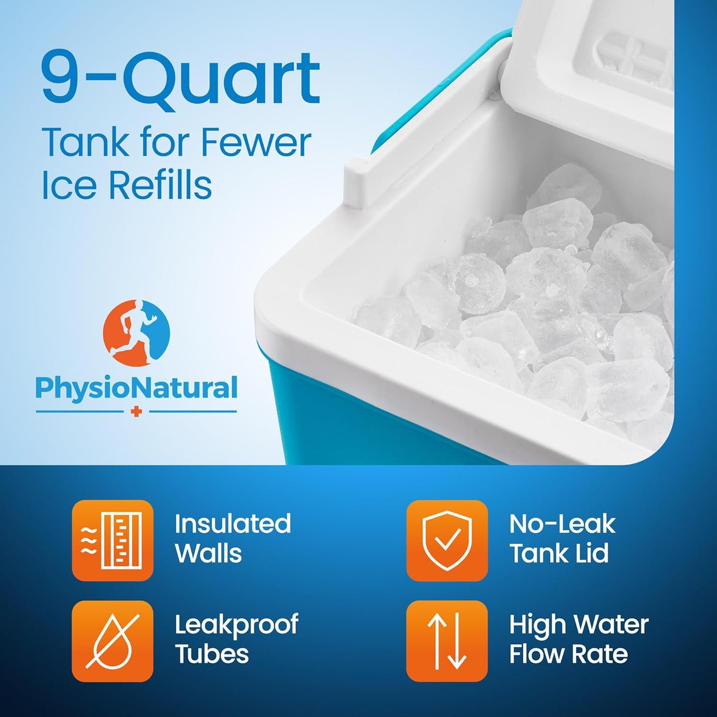 Cold Therapy System with Universal Pad for Hip, Back or Knee — Post-Surgery Care, Back Surgeries, Spinal Fusion, Hip Replacement, Osteoarthritis, ACL, MCL, Swelling, Sprains — Cryotherapy Freeze Kit