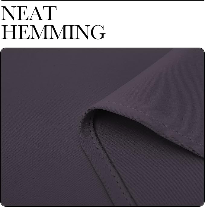 NICETOWN Greyish Purple Blackout Curtains 84 inches Length - Image 6
