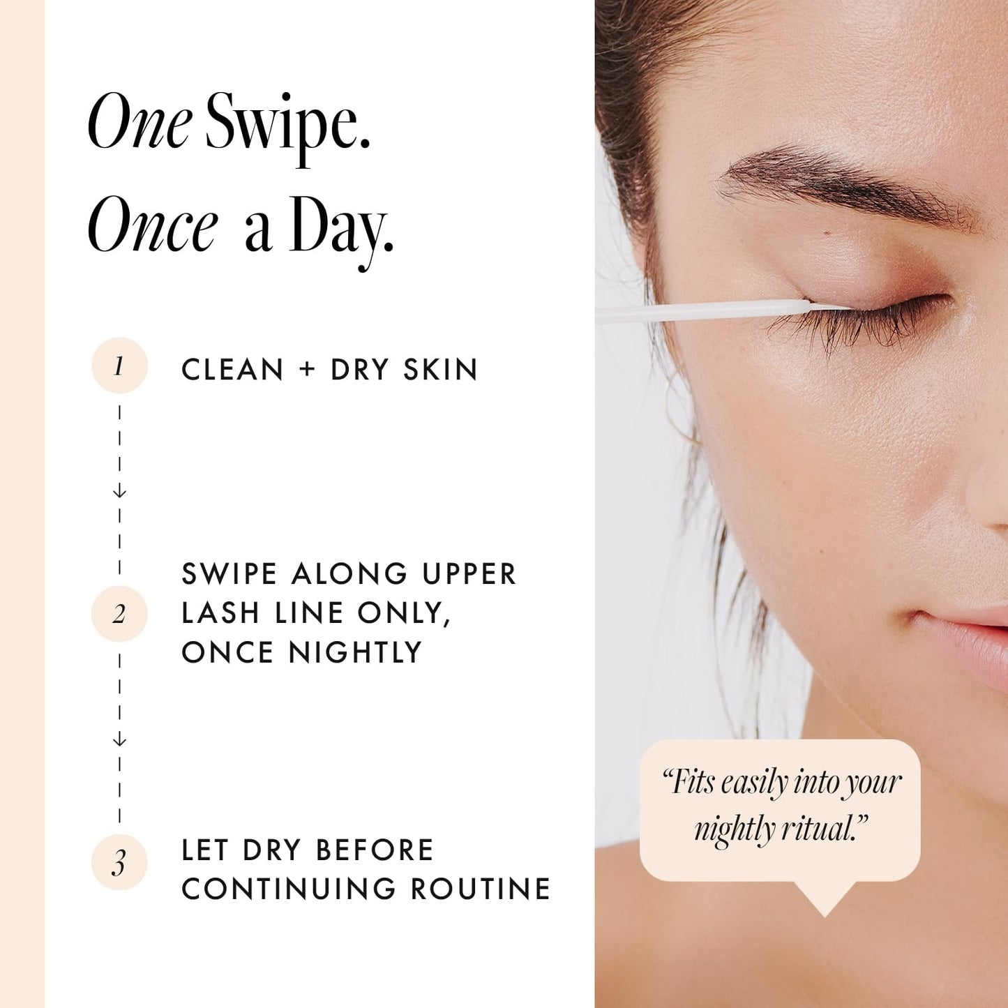 Borboleta Lash Serum, Eyelash Serum for Longer, Thicker, and Fuller Looking Natural Eyelashes, (Full Size, 3 Month Supply)