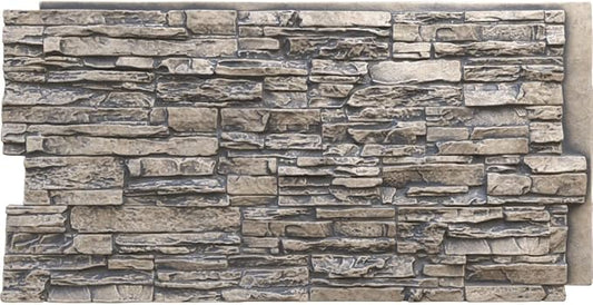 EverStone Canyon Ridge Faux Stone Panel, 45 3/4"W x 24 1/2"H x 1 1/4"D by EkenaMillwork