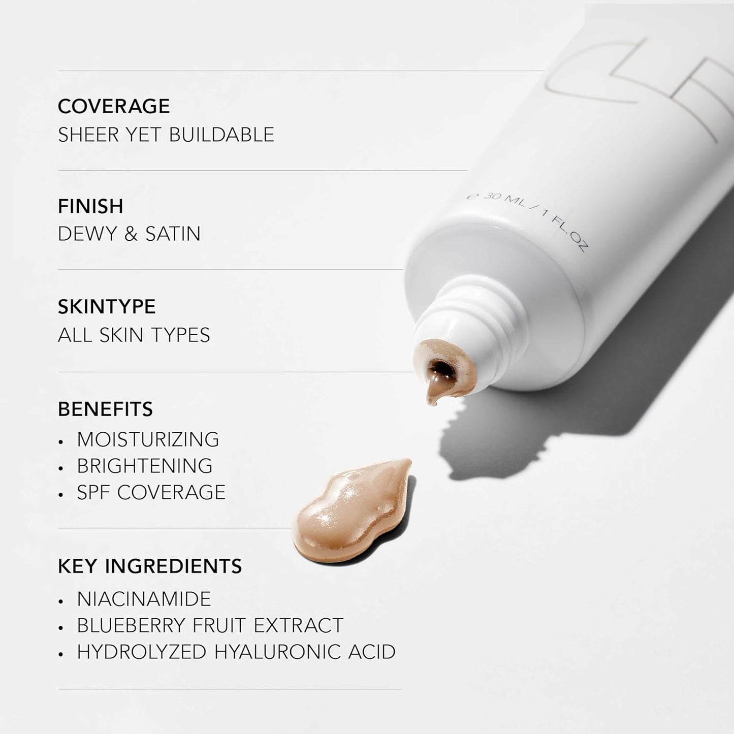 CLE Cosmetics CCC Cream (Warm Light 106 / SPF 50) - Color Correcting With Sunscreen - Lightweight, Hydrating Foundation - BB & CC Hybrid - Light to Medium Coverage - 1 fl oz