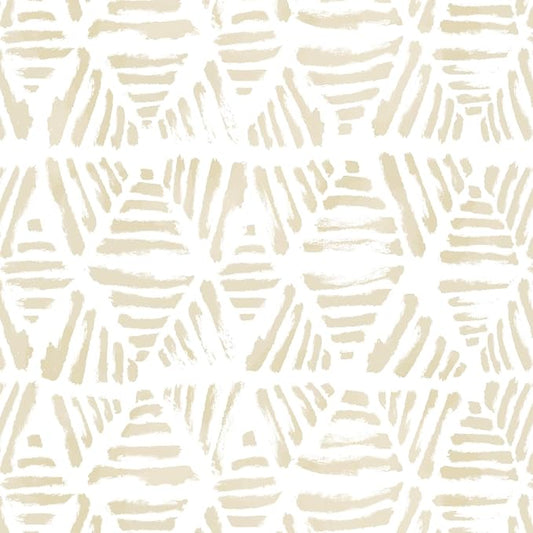 Peel and Stick Wallpaper Boho Wallpaper Geometric Beige and White Contact Paper by Fiula