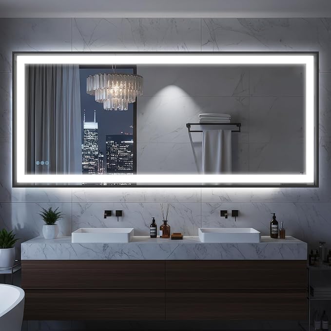 Antok 72X32 LED Bathroom Mirror by AntokMirror