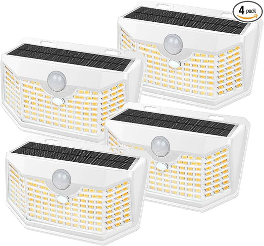 HMCITY 120 LED Solar Lights Outdoor by LightingUpYourLife
