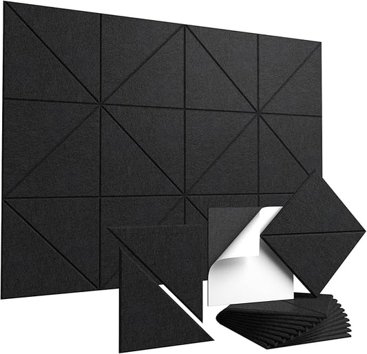 Vieshful 20 Pack Acoustic Panels, Peel & Stick Sound Absorbing Wall Panels by Vieshful