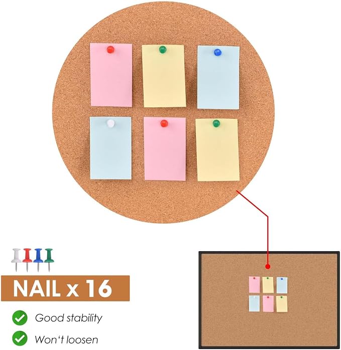 Cork Board Bulletin Board 24 x 36, Office Board - Image 4