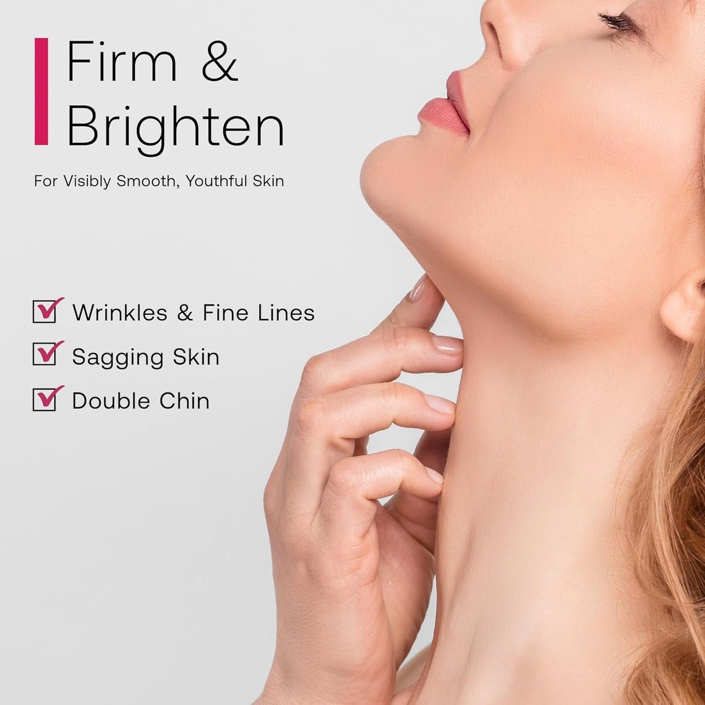 Retinol Neck Firming Cream with Cooling & Massaging Roller Applicator - Hydrates, Lifts, Smoothes Wrinkles, Fine Lines & Tightens Sagging Skin with Niacinamide & Hyaluronic Acid, 1.7oz/50g