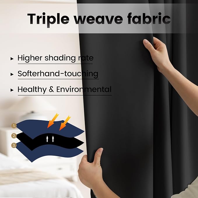 Room Divider Curtains, Extra Wide Theater Curtains Perfect - Image 4