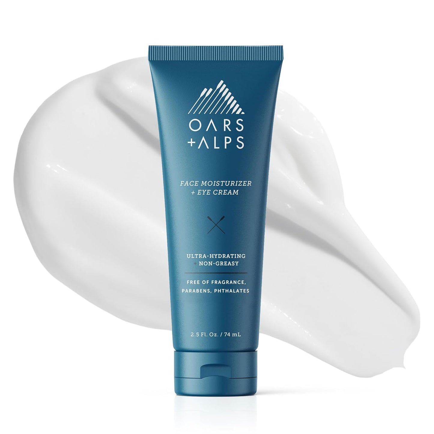 Oars + Alps Anti-Aging Face Moisturizer & Eye Cream, Hydrating Skincare with Shea Butter & Jojoba Oil, Lightweight, Non-Greasy, Vegan & Gluten Free, For Men & Women