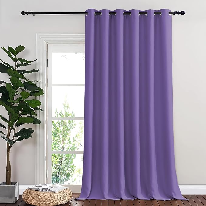 NICETOWN Blackout Sliding Glass Door Curtains, Room Darkening Thermal Insulated by NICETOWN