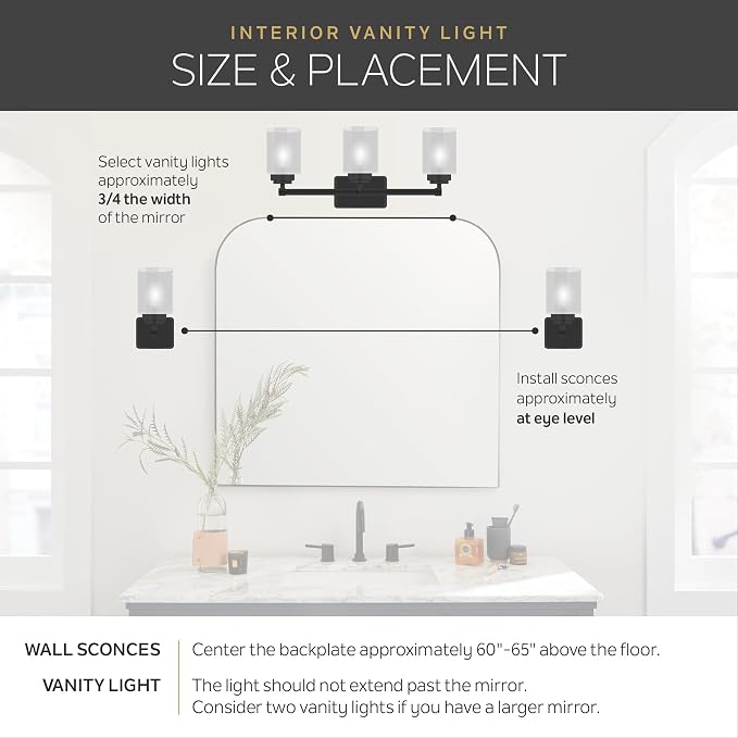 Kichler 36" 5-Light Vanity Bath Light in Brushed Nickel, Modern Bathroom Light - Image 12