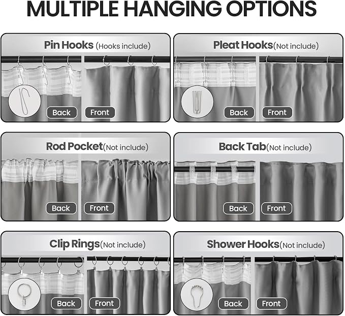 Floor to Ceiling Curtain for Wall Ceiling Mount Track - Image 2