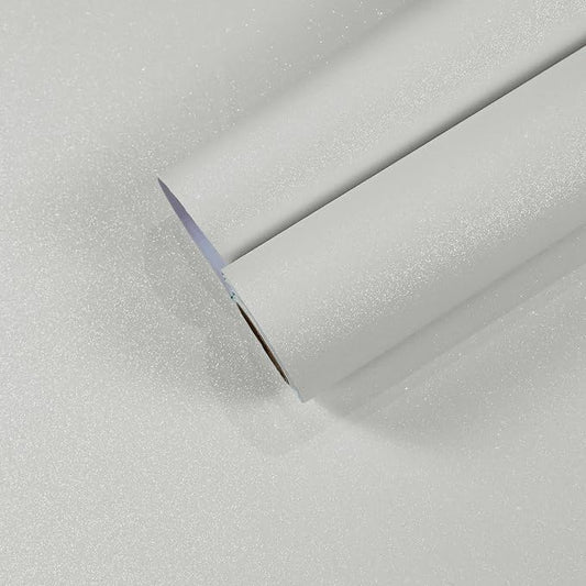 CHIHUT Pearl White Glitter Wallpaper by CHIHUT