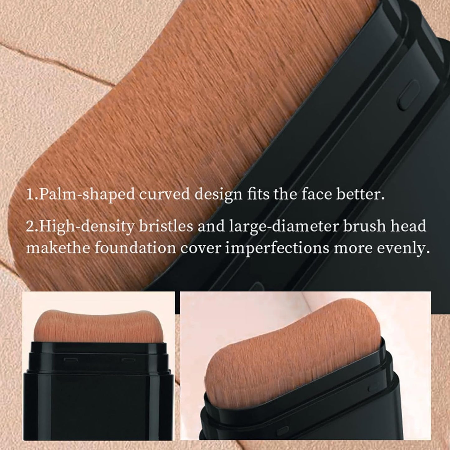 Long-Lasting Concealer Foundation Stick, Creamy Full Coverage, Hydrating Olive & Camellia Formula for Dark Circles & Blemishes, 2.09 oz (02#)
