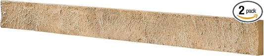 Faux Stone Wall Trim Artisan Hand Painted Decorative Molding by Wallwell