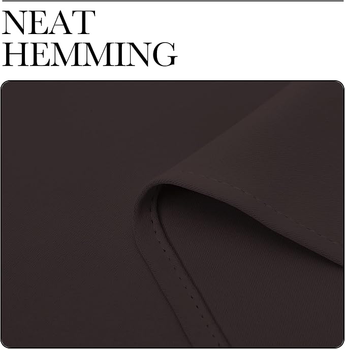 NICETOWN Blackout Curtains for Living Curtains, Toffee Brown, 2 Panels - Image 6