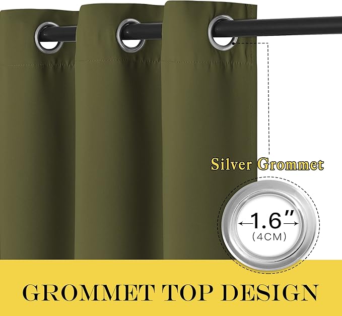 NICETOWN Blackout Window Curtain 90 inch Length - Image 6
