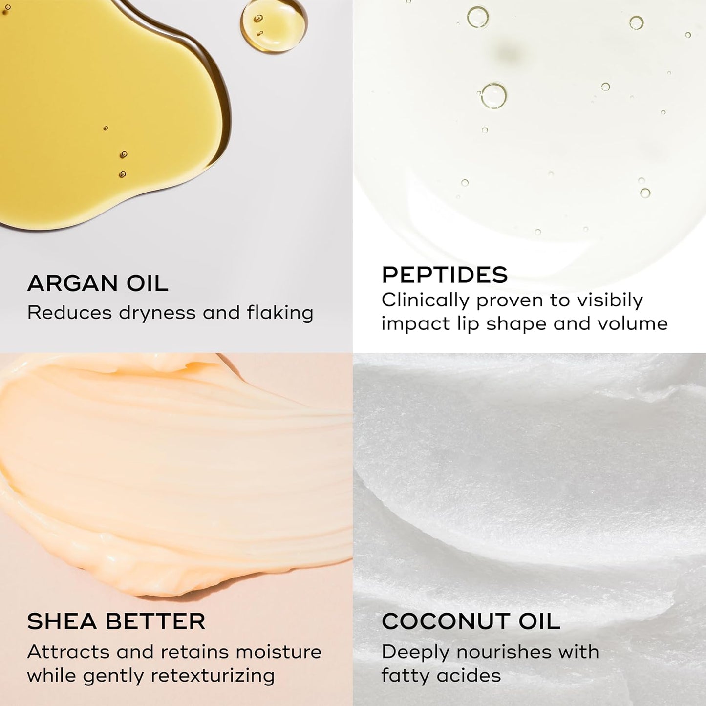 EVER SMOOTH Peptide Lip Therapy Collagen Balm with Coconut, Argan, Camellia Oils - Pretty Pink