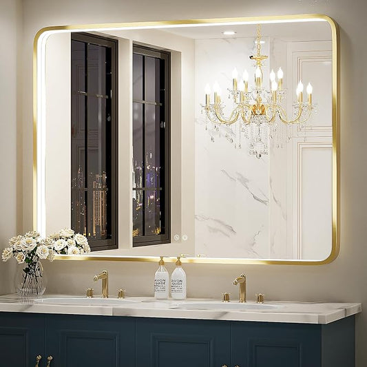 48x36 Inch LED Bathroom Mirror by FTOTI