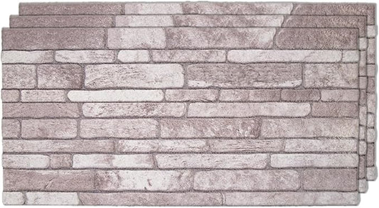 IZODEKOR 3D Wall Panels Brick Effect, Wall Cladding, Indoor&Outdoor, Stone Look by Izodekor3DWallPanels