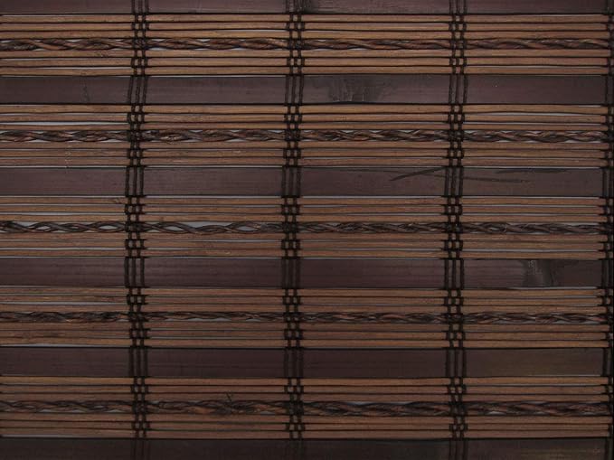 Cordless Woven Wood Roman Shades, 41W x 60H, Sarasota Cocoa, Sizes 20-72 Wide - Image 7