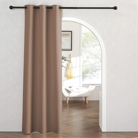 RYB Home Blackout Curtains Thermal Insulating Privacy Temporary Door Curtains by RYBHOME