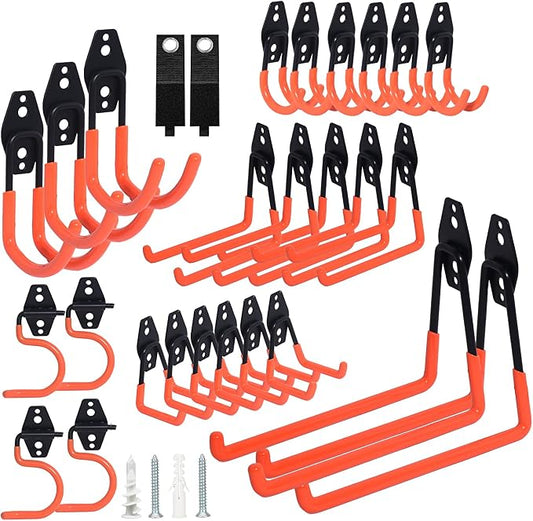 28 Pack Steel Heavy Duty Garage Hooks Storage Hooks by Unknown