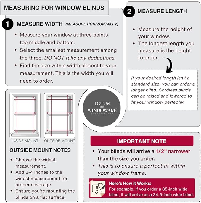 LOTUS & WINDOWARE Cordless Mini Blind, Window Blinds - Image 8