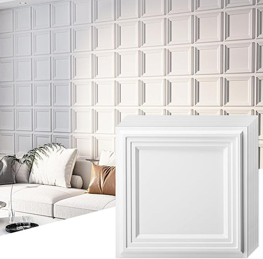 Art3d 33-Pack 3D Textured Accent Wall Panel by Art3d