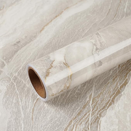 VEELIKE Large Size Marble Contact Paper Peel and Stick Countertops by VEELIKE