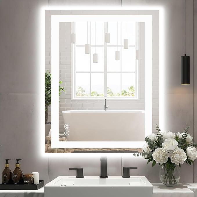 Sweetcrispy 32"x40" Smart Anti-Fog LED Bathroom Mirror by Sweetcrispy