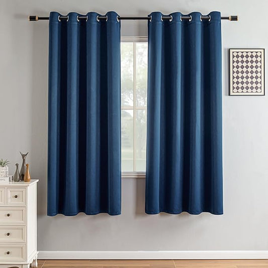 IGEMAEVE Blackout Curtains 72 Inch Length 2 Panels Set, Grommet Energy Saving by IGEMAEVE