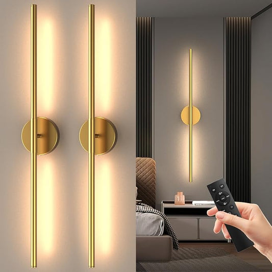 Tartek Battery Operated Wall Sconces Set of Two, Rechargeable Wall Lights by Tartek