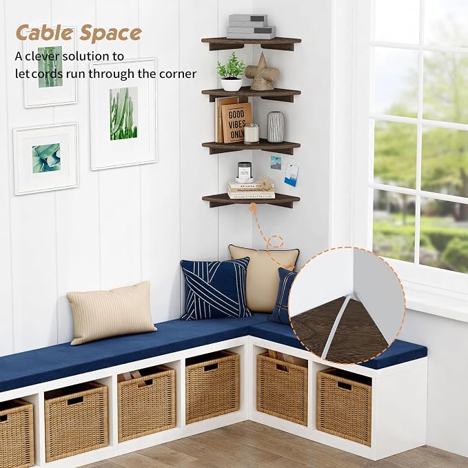 Forbena Large Corner Floating Shelves - Image 5