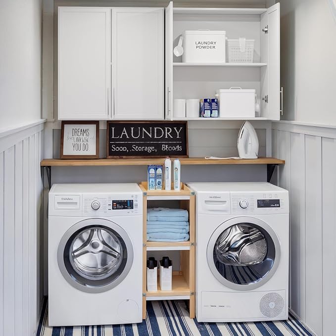 FIMELLO 30" Laundry Room Cabinets Wall Mounted - Image 5