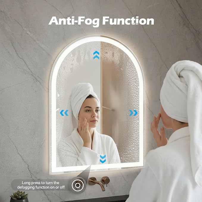 Sweetcrispy 24"×32" LED Bathroom Mirror - Image 4