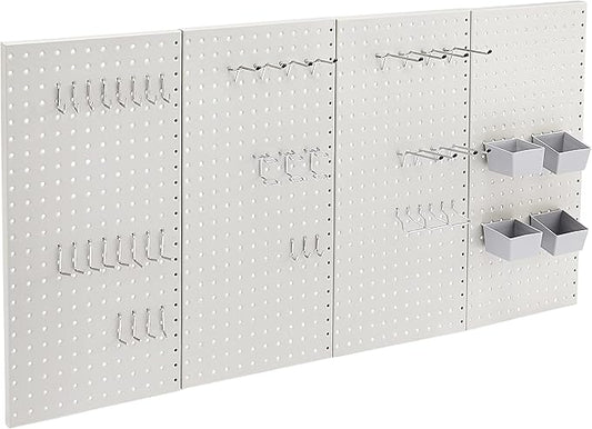 Amazon Basics Rectangular Metal Pegboard Wall Organizer, Tool Storage by AmazonBasics