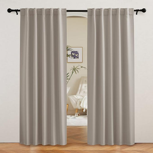 RYB HOME Blackout Curtains for Living Room, Privacy Thermal Insulating Window by RYBHOME