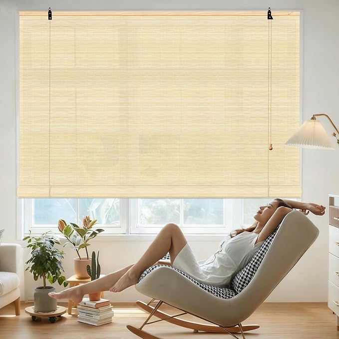 Bamboo Blinds for Interior Windows 36 Wide - Image 2