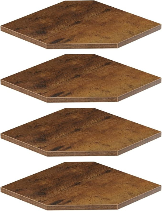 JJL Corner Shelf, 12 Inch Set of 4 Floating Shelves by Unknown