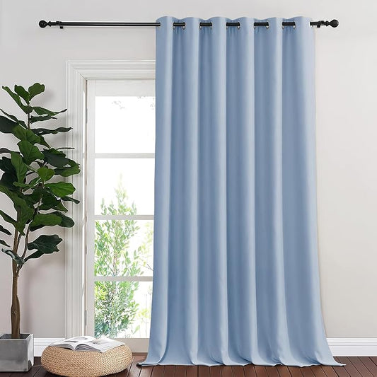 NICETOWN Vintage Blue Blackout Curtains by NICETOWN