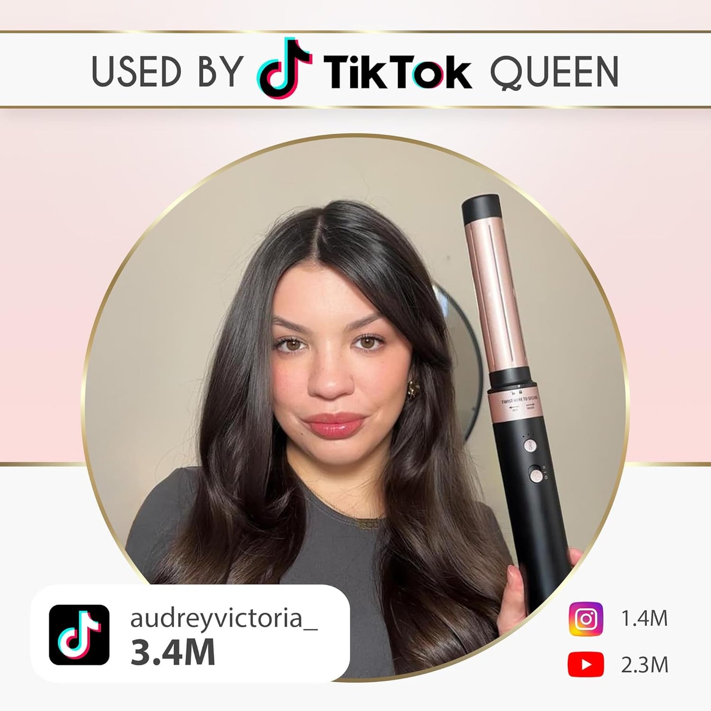 ELLA BELLA® 6 in 1 Professional Hot Air Styler • Powerful Hair Dryer & Straightener Set • Styling Without Heat Damage • Fast Drying Curling Volumizing Straightening • Includes Protective Travel Case