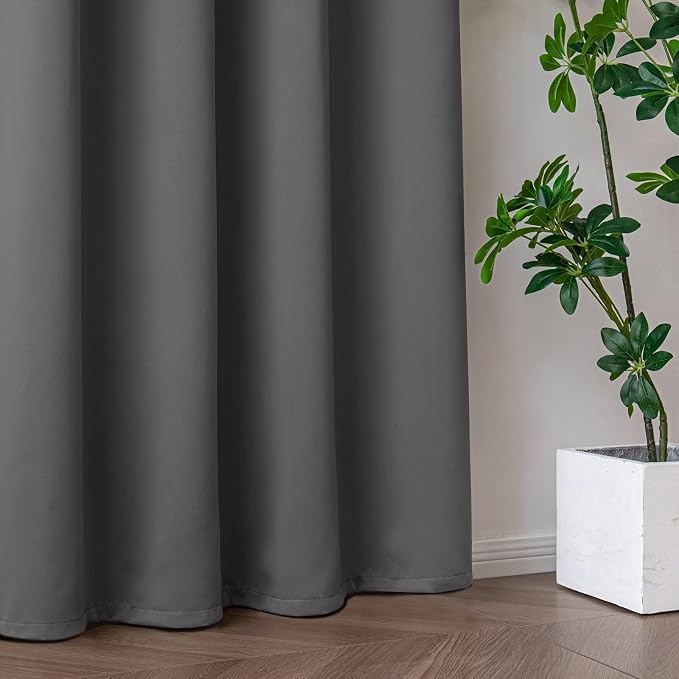 IGEMAEVE Blackout Sliding Door Curtains 96 Inch Length, Extra Wide Room Divider - Image 7