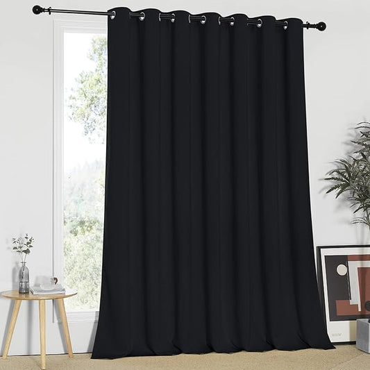 NICETOWN Black Curtain for Patio Door by NICETOWN