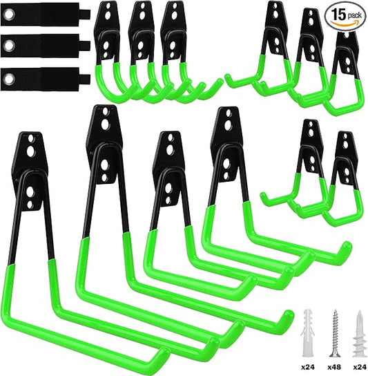15-Piece Garage Wall Hooks by SEDY