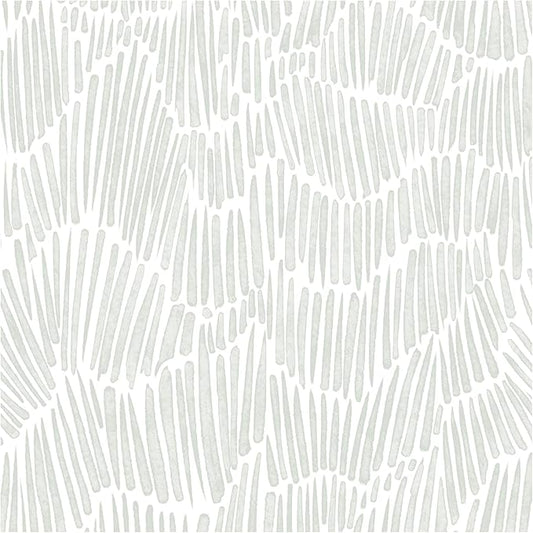 Theper Green Wallpaper 17.3"×197" Modern Striped Peel and Stick Wallpaper Boho by Theper