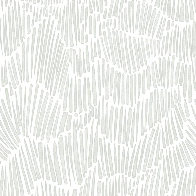 Theper Green Wallpaper 17.3"×787" Modern Striped Wall Paper Peel and Stick by Theper