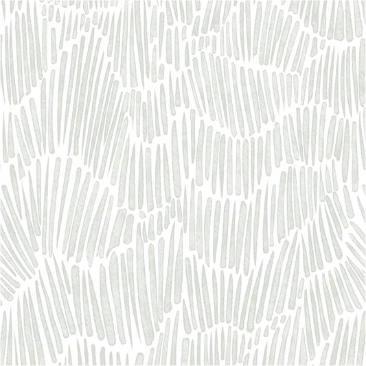 Theper Green Wallpaper 17.3"×787" Modern Striped Wall Paper Peel and Stick by Theper