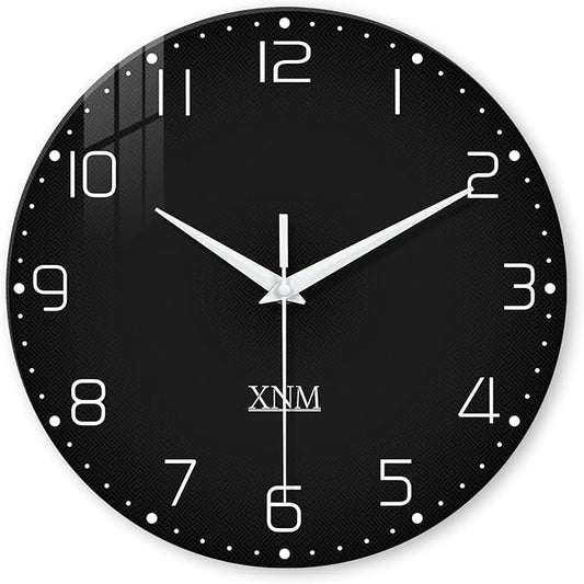 XNM Minimalist Wall Clocks Battery Operated 16 Inches Or Larger Black Wall Clock by XNMwallclock